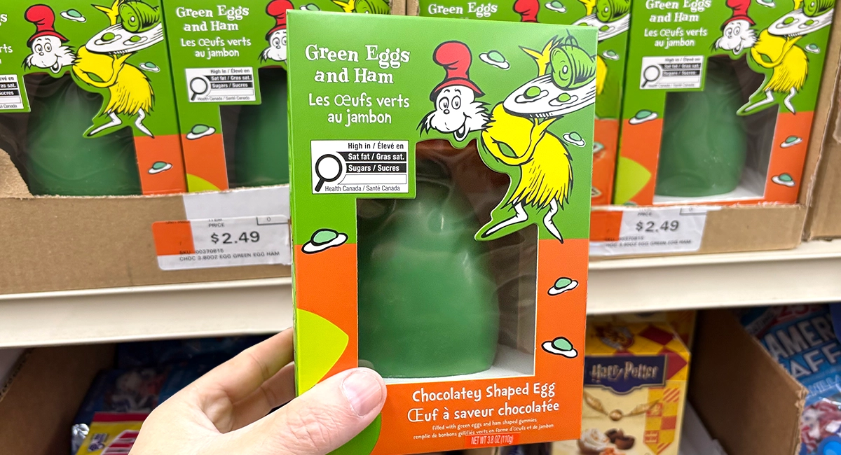 Dr. Seuss’s Green Eggs and Ham Egg-Shaped Candy at Ocean State Job Lot stores